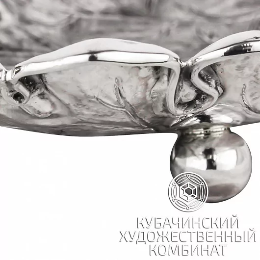 Ваза "Лист" из серебра 925 пробы
