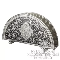 Салфетница ручной работы из серебра