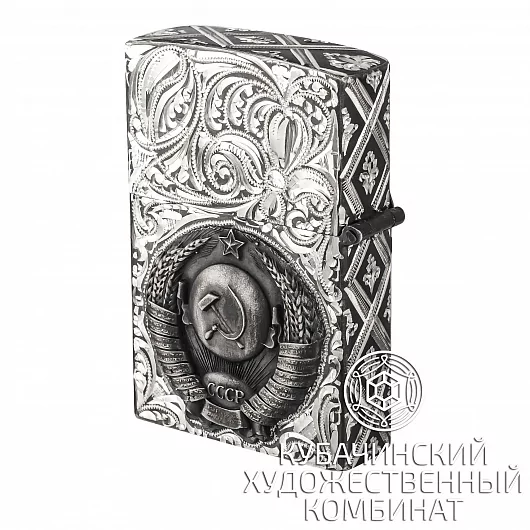 Зажигалка серебряная электрическая