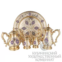 Чайный сервиз из серебра 925 пробы