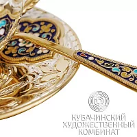 Чайная пара из серебра на 220 мл