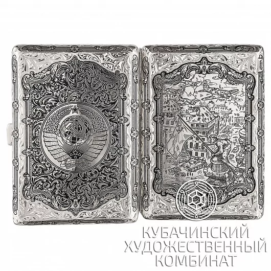 Пепельница серебряная