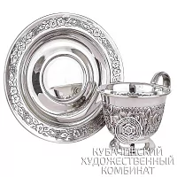 Кофейная пара  из серебра 925 пробы на 70 мл