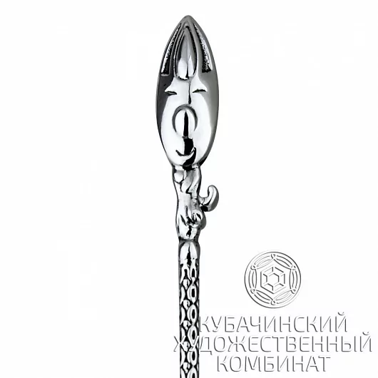 Ложка кофейная "Кот" из серебра