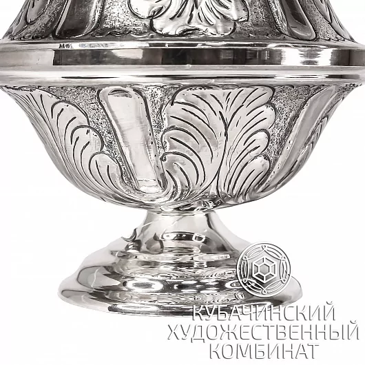 Икорница из серебра 925 пробы на 115 мл