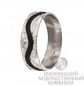 Кольцо " Волна" из серебра