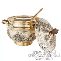 Кастрюля и половник из серебра на 4000 мл