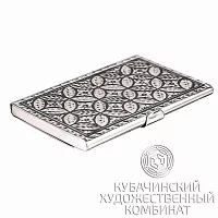 Визитница серебряная