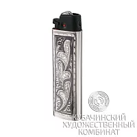 Зажигалка серебряная