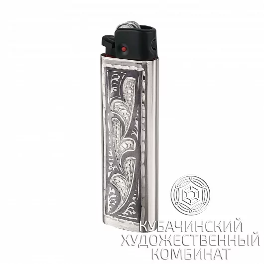 Зажигалка серебряная