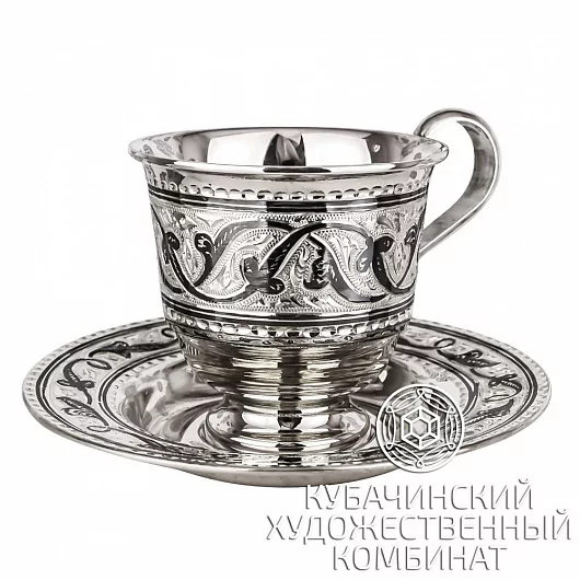 Чайная пара Серебряная