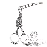 Щипцы из серебра 925 пробы