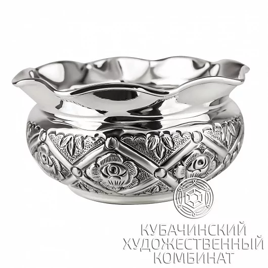 Конфетница из серебра 925 пробы 