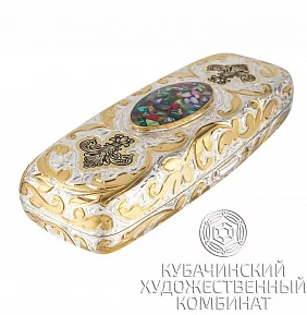 Футляр серебряный для очков 