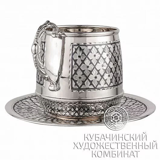 Чайная пара из серебра на 175 мл