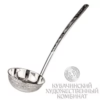 Половник ручной работы  из серебра