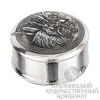 Таблетница серебряная