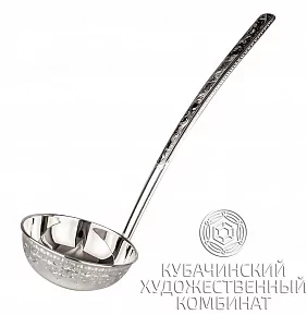 Половник ручной работы  из серебра
