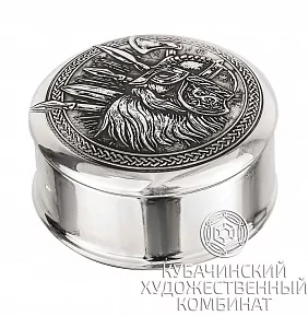 Таблетница серебряная