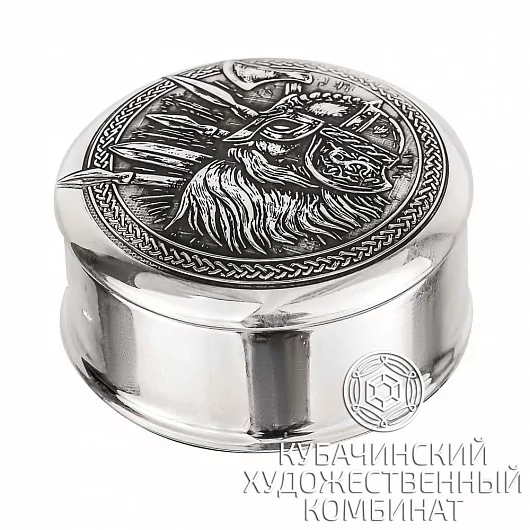 Таблетница серебряная