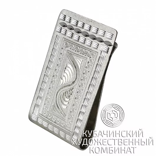 Зажим для денег из серебра 