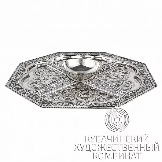Менажница из серебра