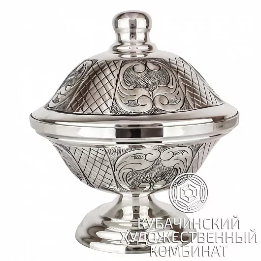 Икорница серебряная на 155 мл