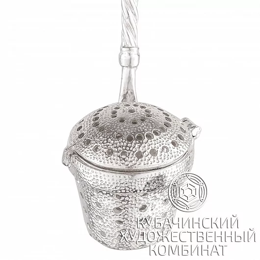 Ситечко для чая из серебра 925 пробы