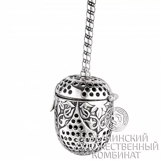 Ситечко для чая из серебра 925 пробы