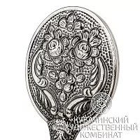 Зеркало "Цветок" из серебра