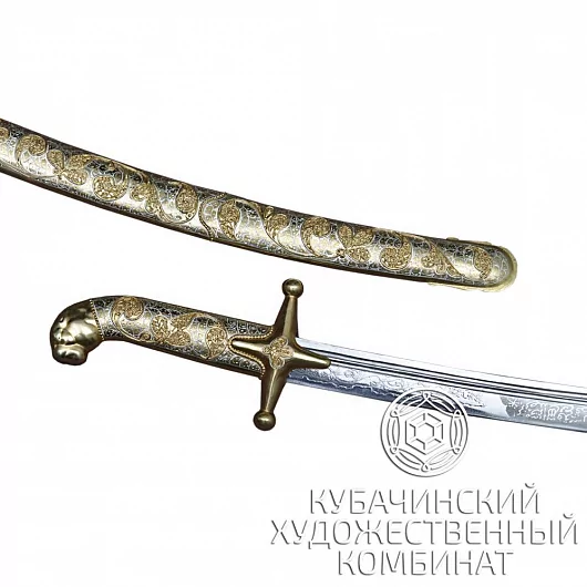 Сабля с позолотой