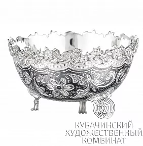 Конфетница из серебра