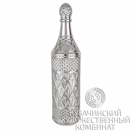 Бутылка из серебра 925 пробы на 650 мл