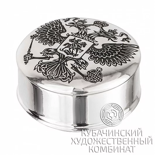 Таблетница из серебра