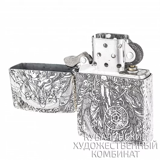 Зажигалка серебряная 