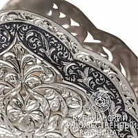 Салфетница из серебра 