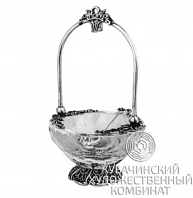 Солонка из серебра 925 пробы