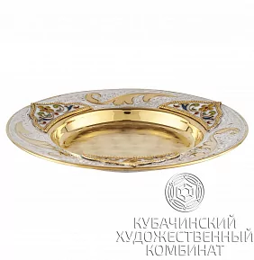 Блюдце из серебра