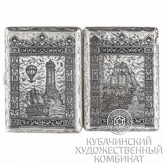 Пепельница серебряная