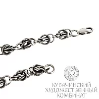 Браслет из черненого серебра 
