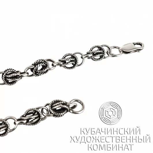 Браслет из черненого серебра 
