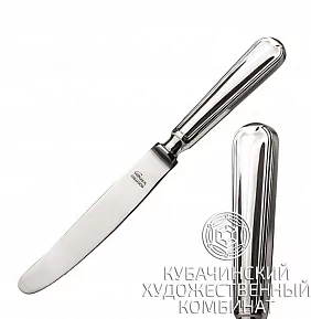 Нож столовый из серебра 925 пробы
