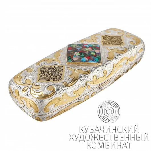Футляр серебряный для очков 