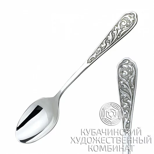 Ложка десертная из серебра