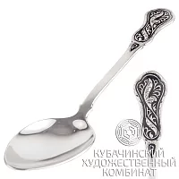 Ложка десертная из серебра 925 пробы