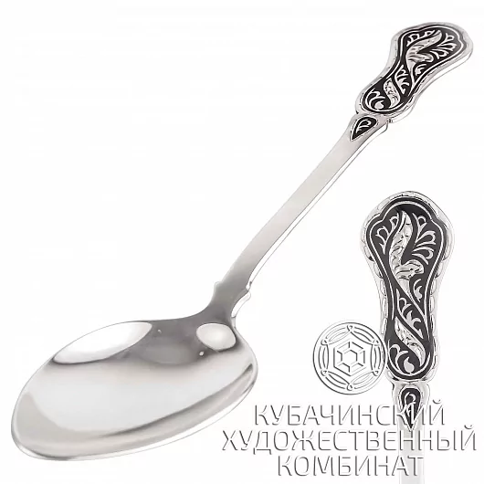 Ложка десертная из серебра 925 пробы