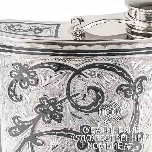 Фляга из серебра на 100 мл