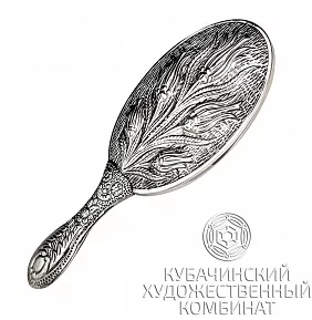 Зеркало "Бутоны" из серебра 925 пробы