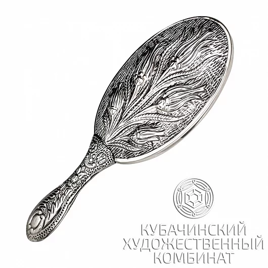 Зеркало "Бутоны" из серебра 925 пробы