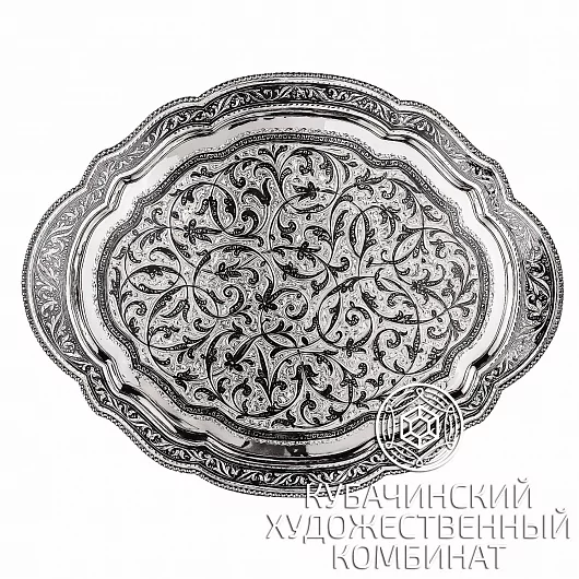 Поднос из серебра